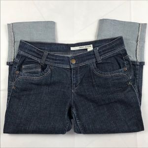 DKNY Capri Jeans Denim Pants Cuffed Size  10